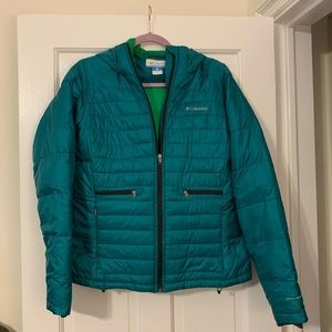 Columbia Teal Blue Winter Coat - Women’s Size L